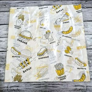 Papel Encerado Personalizado Antigrasa para Envolver Hamburguesas y Sándwiches, Papel para Empacar Alimentos - Product Image 5