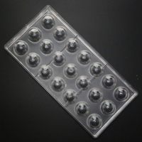 Polycarbonate bricolage chocolat moule dôme bonbons faisant des moules gâteau outils forme dôme Logo personnalisé plastique Flexible couleur personnalisée