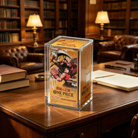 Umweltfreundliche Maßgefertigte UV-Beständige Klare Magnetische Acryl-Hülle für One Piece OP04 Kingdom Intrigue Japanische OPCG Booster Box