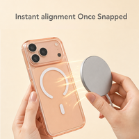 Coque de téléphone PC transparente magnétique avec recharge sans fil antichoc pour iPhone 16 Fabricant OEM ODM Chine
