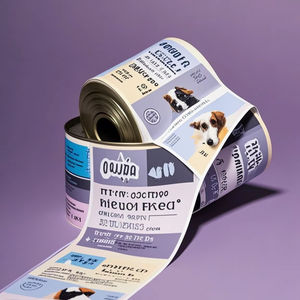 Pet mağaza aperatif çıkartmalar özel gıda ambalaj etiket kedi köpek gıda kutuları kendinden yapışkanlı etiketler - Product Image 1