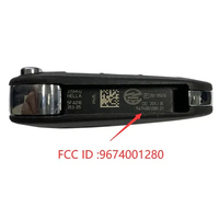 Télécommande de remplacement pour clé de voiture intelligente Peugeot 208-2008-301-508, 3 boutons, 315Mhz, puce ID46, marché américain, FCC 9674001280