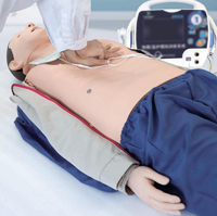 Maniquí de RCP con Retroalimentación de Rendimiento en Tiempo Real, Indicador de Profundidad y Frecuencia de Compresión, Modelo de Simulación para Prácticas de Entrenamiento Médico