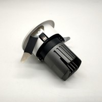 Spot LED circulaire anti-éblouissement 90 mm, CRI 90 élevé, cadre étroit, design moderne en aluminium, indice de protection IP65, trois couleurs, pour la maison et le bureau
