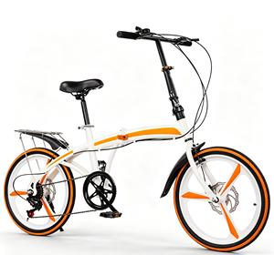 Nouveau VTT pliable 20 pouces à vitesse variable, double frein à disque, fourche à ressort en acier au chrome-molybdène, pour adultes - BB009 - Product Image 1
