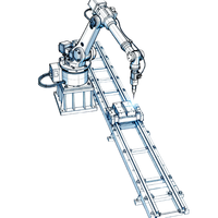 Robot de soudage à l'arc Kawasaki RA010N PLC, haute vitesse, bras à 6 axes, répétabilité de 0,03 mm, montage au sol/plafond, soudage de précision