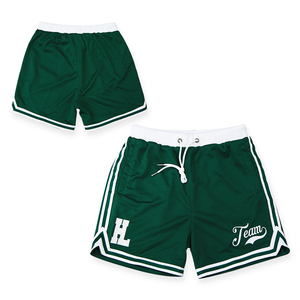 Pantalones cortos de malla de baloncesto de alta calidad Pantalones cortos deportivos de hombre con diseño de logotipo bordado personalizado - Product Image 1