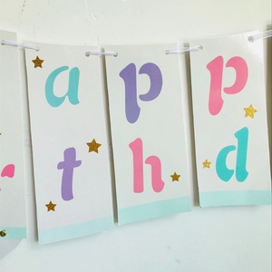 Guirnalda de Unicornio con Brillantina, Éxito de Ventas en <span class=keywords><strong>AliExpress</strong></span>, en Stock, para Decoración de Fiestas de Cumpleaños - Product Image 3