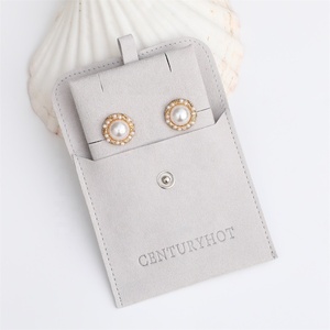 PUPPYSEW Microfiber Jewelry Bag with Insert Pad Velvet Jewelry Pouch with Insert Jewelry Packaging Bag With Logo - Product Image 4