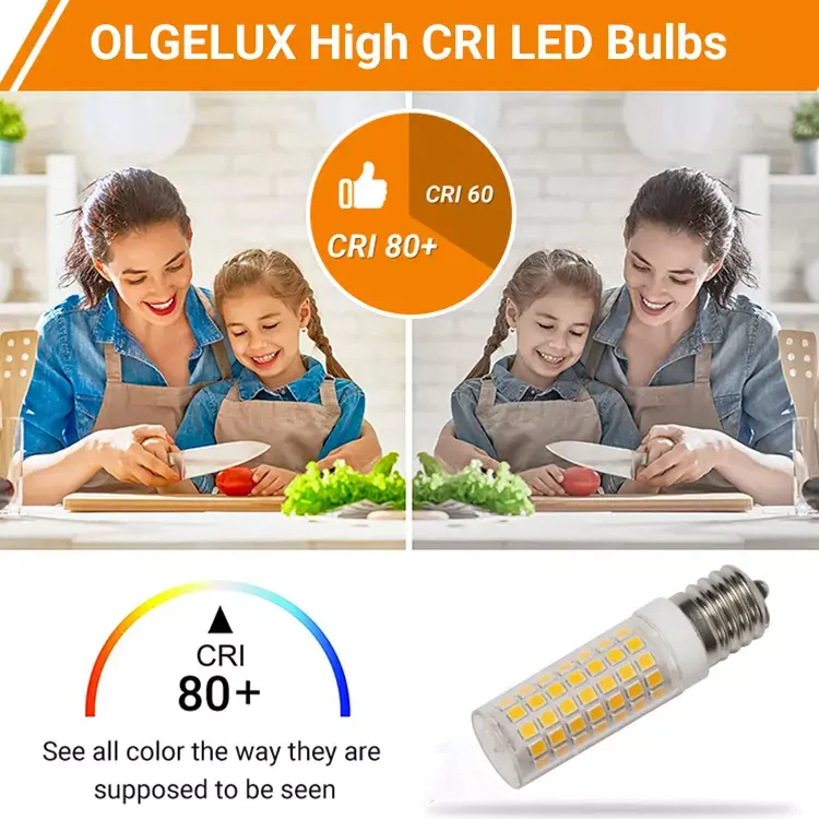 Ac120v E17 6 wát LED Bulb 600LM không nhấp nháy với 2700-6500K CCT trong nhà mini ánh sáng bán buôn"