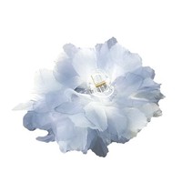 Jepit Rambut Wanita Super Fairy Blue Mewah Berkualitas Tinggi Desain Baru Bulu Besar Eksklusif Bahan Asetat Hiasan Kepala Belakang PC/Plastik/Resin