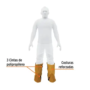 Polainas de gamuza Truper para protección de pies para entornos de soldadura - Product Image 2