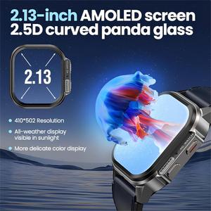 สมาร์ทวอทช์ Remax 4G ใส่ซิมการ์ดได้ นาฬิกาออกกำลังกาย หน้าจอ AMOLED 2.13 นิ้ว ความจุ 2GB+16GB ระบบ Android สำหรับผู้ชายและผู้หญิง พร้อมกล้อง WiFi GPS - Product Image 4