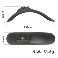 Guardabarros Delantero para Patinete Eléctrico Mi 4 Lite 2.ª Gen., Patinetes para Niños, Material ABS+TPU, Resistente al Agua, Pieza de Repuesto