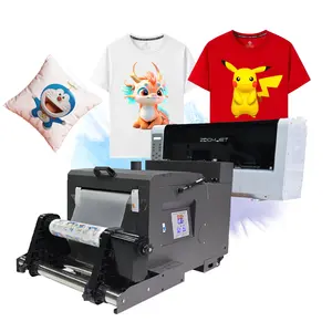 zoomjet Fast Printing Speed Double i3200 Heads DTF Printer Powder Shaking Machine PET Film Roll for Shoes Hats