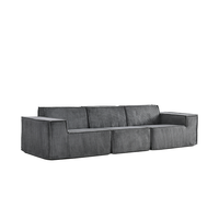 Canapé sectionnel modulaire en tissu moderne européen Matériau de remplissage en éponge durable pour la maison Salon Hôtels