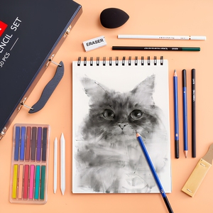 Kit di matite professionali <span class=keywords><strong>per</strong></span> schizzi da 50 pezzi con scatola in legno <span class=keywords><strong>per</strong></span> artisti, studenti, forniture <span class=keywords><strong>per</strong></span> <span class=keywords><strong>disegno</strong></span> e colorazione - Product Image 5