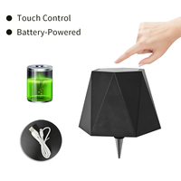 Veilleuse LED à contrôle tactile USB rechargeable Luminosité à 3 niveaux pour dîner de fête de bar décoratif