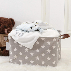 De gran tamaño de cestas de almacenamiento con mango plegable conveniente organizador contenedores <span class=keywords><strong>para</strong></span> juguetes de los niños - Product Image 4