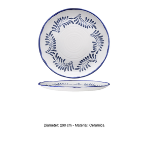 Plato de Cena Mediterráneo Dudson Harvest, Decorado a Mano, Cerámica, 29 cm, Suministros para Hostelería, Vajilla al por Mayor - Product Image 3