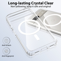 Coque de téléphone transparente, antichoc, de haute qualité, magnétique, en acrylique, pour Google Pixel 8A