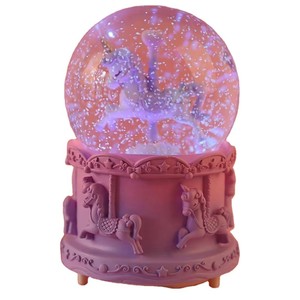 Globo <span class=keywords><strong>de</strong></span> Nieve Giratorio con Temática Animal, Bola <span class=keywords><strong>de</strong></span> Cristal con Luz y Cambio <span class=keywords><strong>de</strong></span> Color, <span class=keywords><strong>Castillo</strong></span> en el Cielo <span class=keywords><strong>de</strong></span> Resina, Regalo Artístico Musical - Product Image 5