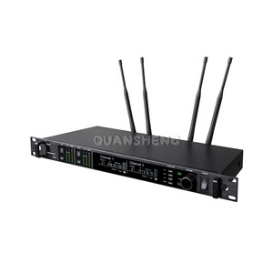 Sistema Microfonico <span class=keywords><strong>a</strong></span> Condensatore Professionale Wireless con Ricevitore Digitale XLR, Cancellazione del Rumore, Portatile in Metallo per Musica dal Vivo AD4D Ksm8 Ksm9 - Product Image 6