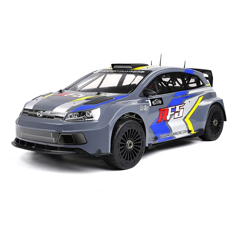 Rofun E-RF5 voiture de rallye électrique 1/5 géant RC Gymkhana 4WD RC voiture de rallye cage 200A ESC 750 KV/6500W moteur sans balais