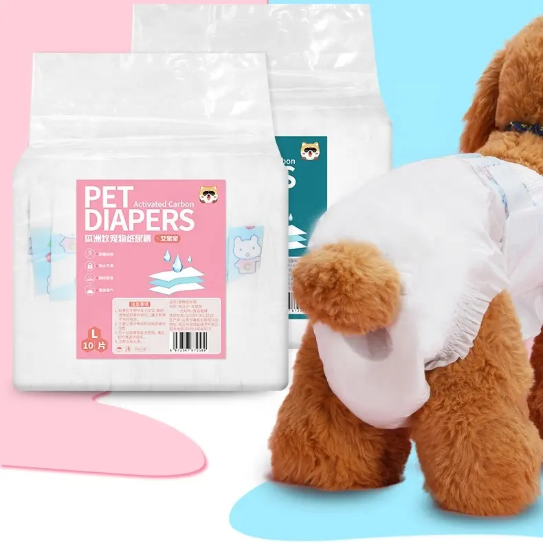 Pañal para mascotas, pantalones fisiológicos para cachorros, compresas sanitarias femeninas, conjuntos de limpieza de pañales para perros y hombres