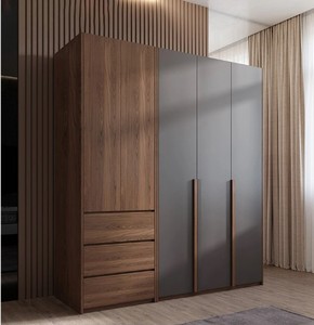 Balom 2024 nội thất phòng ngủ hiện đại đi bộ trong tủ quần áo tủ quần áo kính sang trọng màu trắng với phần cứng - Product Image 2