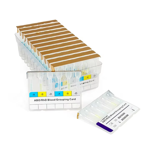 Carte per la Determinazione del Gruppo Sanguigno <span class=keywords><strong>ABO</strong></span>/RhD a Base di Gel Metodo Coombs - Product Image 1
