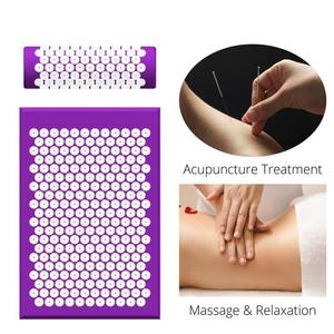 Juego de almohada y colchoneta de masaje de acupresión portátil OEM de alta calidad para alivio del dolor de pies, espalda y cuello, y relajación muscular para el cuerpo - Product Image 2
