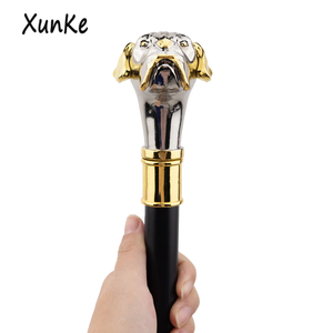 Vàng Đen <span class=keywords><strong>Pug</strong></span> Kim Loại Thời Trang Đi Bộ Mía Có Thể Tháo Rời Tuyệt Đẹp Cao Quý Quyến Rũ Tự Vệ Đi Bộ Gậy - Product Image 5