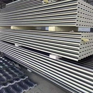 กระเบื้องหลังคาอลูมิเนียมฉนวนผิวเรียบ ASA/PVC/UPVC แผ่นหลังคาบ้านพักอาศัย แผ่นแซนวิช - Product Image 2