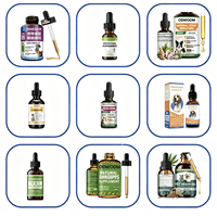Suplemen Penenang Kucing Anjing Minyak Hemp Tetes Omega 3 6 9 untuk Relaksasi Harian, Kesehatan Sendi & Imunitas, Label Pribadi OEM