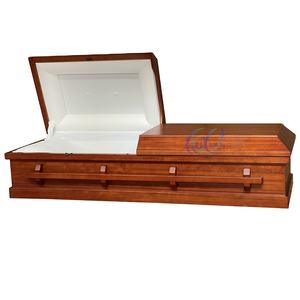 Cercueils en bois à bas <span class=keywords><strong>prix</strong></span> en gros, style américain standard, avec intérieur en velours, cercueils funéraires en bois - Product Image 5