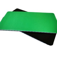 Tissu de lamination vert 3 mm 1250 g/m² ignifuge, imperméable, anti-rayures, en PP alvéolaire, protection de sol découpable