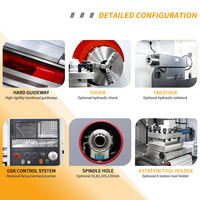 Torno Horizontal CNC CK6150 Totalmente Automático, de Trabajo Mediano, con Controlador GSK, Centro de Torneado CNC