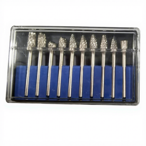 Juego de limas rotativas de carburo de tungsteno cilíndrico de grado industrial DL, 10 Uds., diferentes tipos de rebabas rotativas en blanco - Product Image 5