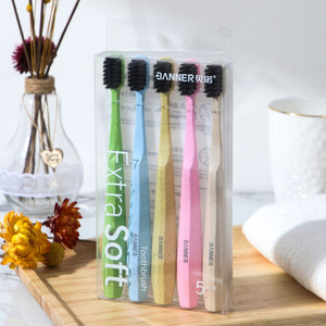 Banner Extra Soft Toothbrush 5 Pack Adult Manual High Quality Bristle Cleaning <b>Gum</b> Care - Product Image 1