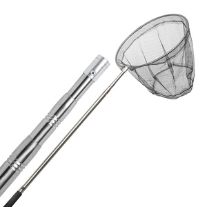 Stainless Steel Landing Net Telescopic Rod With Net Head Fishing Tackle Set - Product Image 3