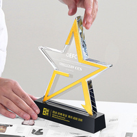 Nouveau design trophée de cristal design créatif excellent trophée de sport d'honneur d'employé prix de danse prix de gros d'usine trophée de verre