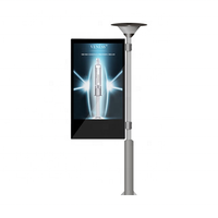 Écran LED géant pour poteau d'éclairage solaire numérique, étanche, tailles uniques, éclairage LED, panneau d'affichage P5mm