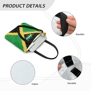Borsa da Shopping con Logo personalizzato Eco <span class=keywords><strong>Friendly</strong></span> borsa da Shopping con stampa bandiera di Giamaica di alta qualità - Product Image 6