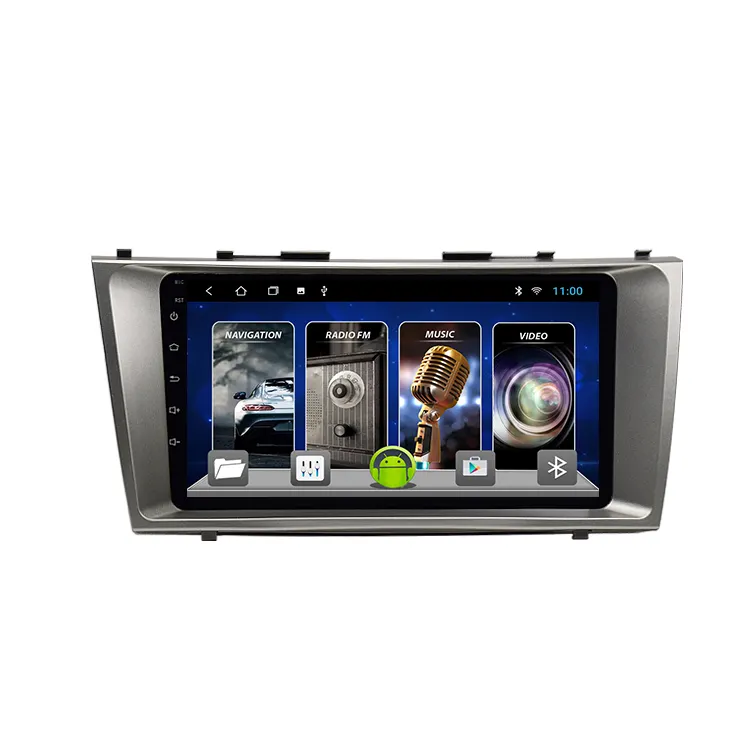 Autoradio Android 11, écran tactile capacitif, 10 pouces, lecteur pour voiture 2006, Toyota Camry, accessoires d'usine