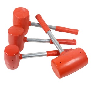 Rubber Mallet With Metal Handle For Tile Installation And Woodworking <b>Tools</b> - Product Image 2