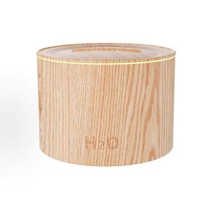 Household 160ml Round Humidifier Flame Style <b>Aroma</b> <b>Diffuser</b> Wood Grain Crack Design Automatic Fragrance <b>Diffuser</b> - Product Image 5