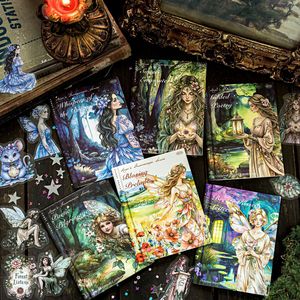 40 Fogli/Confezione di Adesivi PET Serie Fantasia della Musa, Paesaggi Vintage per Collage Fai-da-Te, Decorazioni per le Festività, Diari Fatti a Mano - Product Image 2