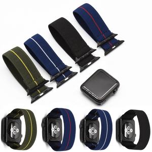 Parachute Élastique Chouchous <span class=keywords><strong>Bracelet</strong></span> <span class=keywords><strong>20mm</strong></span> 22mm <span class=keywords><strong>Bracelet</strong></span> En Nylon <span class=keywords><strong>Nato</strong></span> 38mm 42mm <span class=keywords><strong>Bracelet</strong></span> De Montre Pour apple Watch 6 - Product Image 3