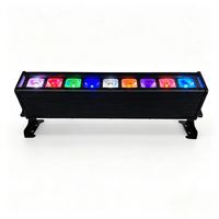 Barre LED murale étanche IP65 MOKE, 9 x 18W RGBWAUV, alimentation par batterie 11000mAh, WiFi, éclairage de scène maître/esclave